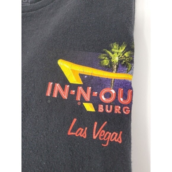 IN-N-OUT LOT OF 2 SHORT SLEEVE T-SHIRT WHITE SIZE LARGE BLACK LAS VEGAS SIZE XL - Picture 6 of 16
